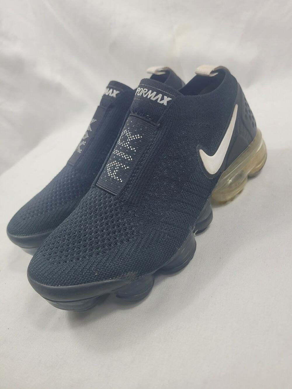 Nike Vapormax Flyknit Moc 2 Black Cream Sneakers AJ6599-002 Women’s Size 5.5